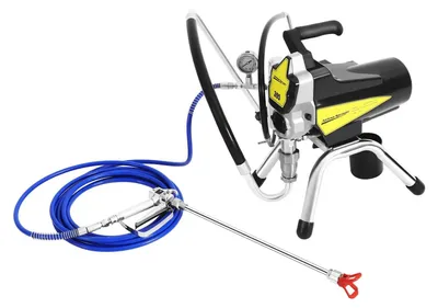 Produktbild von Airless Farbspritzgerät - 2200 W elektrische Farbspritzpistole - Hochdruck - Für Heimwerker und Innenanstrich - Hellgrau