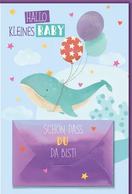 Produktbild von Geburt - Baby - Freudiges Ereignis - Geldkarte - Karte mit Umschlag 1