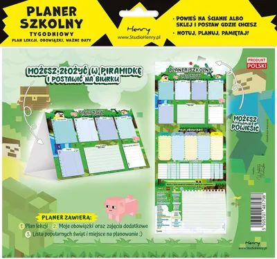 Obrázok produktu pre Plánovač s rozvrhom hodín a zoznamom povinností