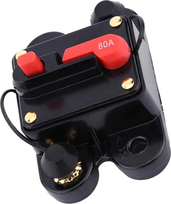 Image de Disjoncteur DC12V pour voiture, bateau, vélo, chaîne hi-fi, sécurité de réarmement audio (80A)