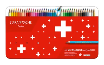 Produktbild von CARAN D'ACHE Buntstifte Swisscolor, 40er Metalletui