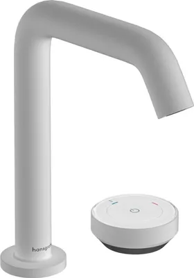 Obrázok produktu pre Dvojotvorová umývadlová batéria Tecturis S CooStart ComfortZone 150 m AG matná biela matná biela