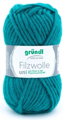 Produktbild von Gründl Filzwolle uni,Waschfilzen,100%Schurwolle,50g/50m,NS 8-9 62