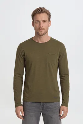 Produktbild von BLEND BHBHNICOLAI Herren Longsleeve Langarmshirt Shirt aus 100% Baumwolle, KI-generiertes Bild