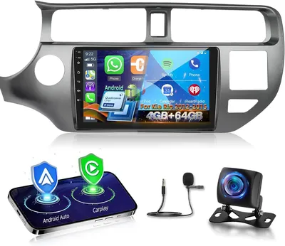 Zdjęcie produktu dla Radio samochodowe 9-calowy ekran dotykowy z 8-rdzeniowym procesorem, obsługujące bezprzewodowe funkcje Carplay i Android Auto, oraz z wbudowanym systemem GPS