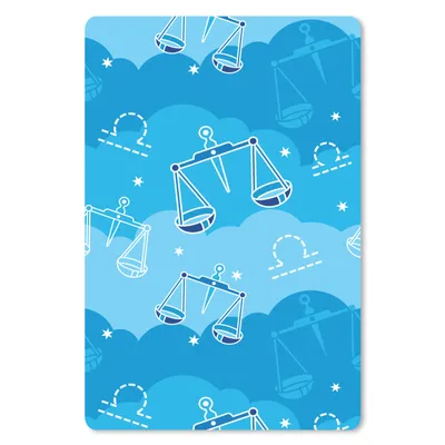 Produktbild von MuchoWow® Mauspad Mousepad Waage - Muster - Tierkreiszeichen 18x27 cm - Mousepads - Maus Mat - Pad - Mausunterlage