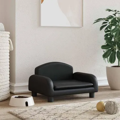 Obrázek produktu pro vidaXL Pelíšek pro psy černý 50x40x30 cm umělá kůže