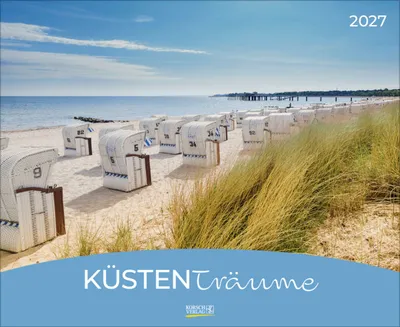 Produktbild von Korsch Wandkalender Küstenträume 2027 – Stimmungsvolle Fotografien mit Spiralbindung