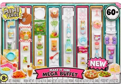 Produktbild von Miniverse Make It Mini Mega Buffet, 8 Jahr(e), Mehrfarbig, Kunststoff