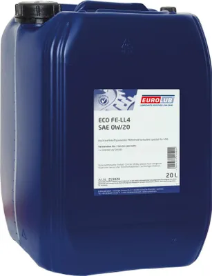 Produktbild von EUROLUB ECO FE-LL4 für 0W-20 20 Liter Motoröl Motorenöl C20 508 00 509 00 Öl