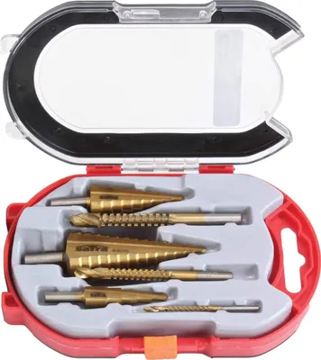 Obrázok produktu pre Step drill 6-dielna súprava vrtákov s titánovým povlakom