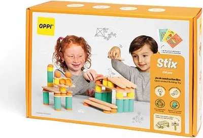 Produktbild von OPPI Konstruktionsspielzeug Stix 108-teilig kreatives Bauspielzeug