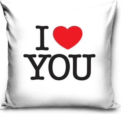 Produktbild von Romantisches Kissen I Love You