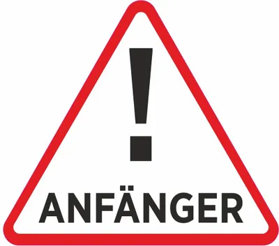 Produktbild von Hermann Schütz Aufkleber Anfänger dreieckig 115x130mm
