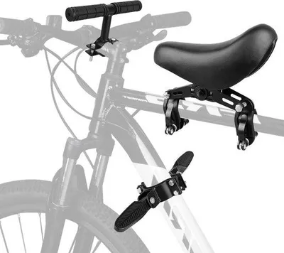 Produktbild von Kindersitz vorne - Fahrradsitz für Kinder - Gemeinsam Radfahren - Verstellbarer Lenker - Universell - Schwarz