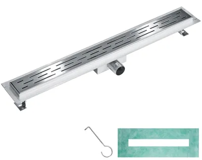 Produktbild von tectake® Duschrinne aus Edelstahl einfache Reinigung