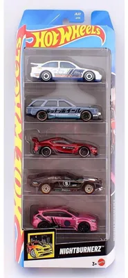 Produktbild von Spielzeugauto-Set mit 5 Hot Wheels Autos, mehrfarbig
