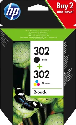 Produktbild von Original Multipack hp 302 (X4D37AE) für hp schwarz/farbig