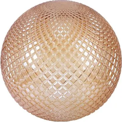 Produktbild von Lampenschirm Cannes honigfarben Kugel 25 cm – eleganter Glaslampenschirm für warme Innenbeleuchtung