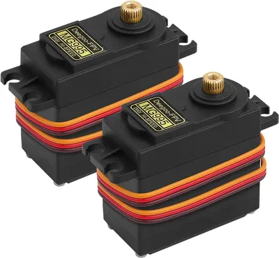 Produktbild von 2x Digital Servo mit Metallgetriebe – Hochgeschwindigkeit & wasserdicht – Hohe Drehmoment Servo für RC Flugzeug, Helikopter, Roboterarm