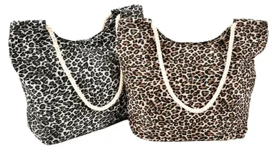 Produktbild von Strandtasche mit Leopardenmuster