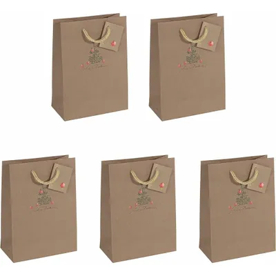 Productafbeelding van SIGEL GT041 5 SIGEL Geschenktaschen Christmas with apples Motiv 17,0 x 23,0 cm