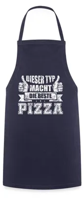 Produktbild von Spreadshirt Pizza Lustiger Spruch Pizzabäcker Italien Kochschürze, One size, Navy