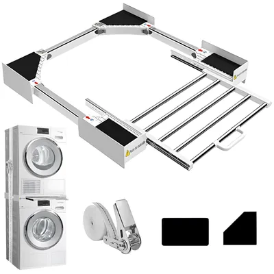 Stapelset für Waschmaschine und Trockner, ausziehbar, 73,5/71,1/66/61 cm