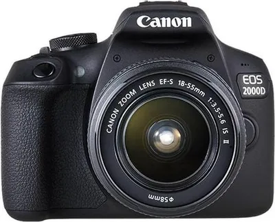 Immagine prodotto di Canon EOS 2000D EF-S 18-55mm f/3.5-5.6 IS II Kit fotocamere SLR 24,1 MP CMOS 6000 x 4000 Pixel Nero