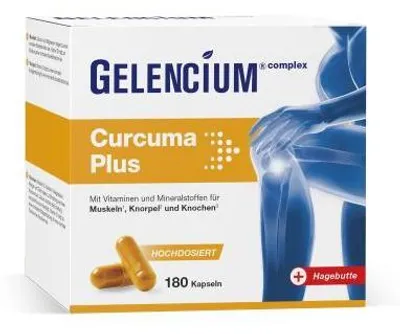 Produktbild von Gelencium Curcuma Plus hochdosiert m.Vit.C Kapseln 180 St