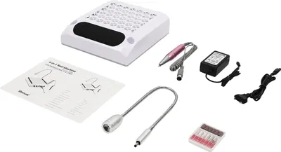 Immagine prodotto di Aspiratore per unghie, potenza 80W, rimozione efficiente della polvere, BIANCO