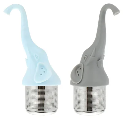 2er-Set Tee-Infuser aus Edelstahl, lustiges Tee-Ei für Tasse & Kanne