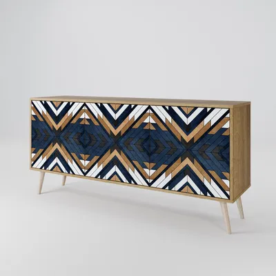 Immagine prodotto di Spacerebels cassettiera a 3 ante - credenza cassettiera - credenza alta - mobile armadio - soggiorno camera da letto - 57,5×164,5×42 (HxLxP)