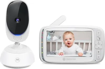 Produktbild von Babyphone mit Kamera MOTOROLA VM85, 5 Zoll Bildschirm, 300m Reichweite, Infrarot Nachtsicht, WLAN