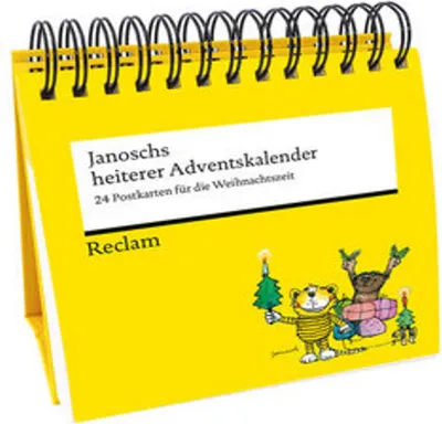 Produktbild von Janoschs heiterer Adventskalender. 24 Postkarten für die Weihnachtszeit (Advents-Postkartenaufsteller)