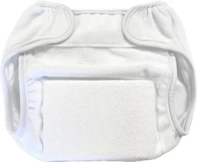 Imagen del producto de Pañal de tela, talla 3, para bebés de 7 a 9 kg, con inserto absorbente, transpirable