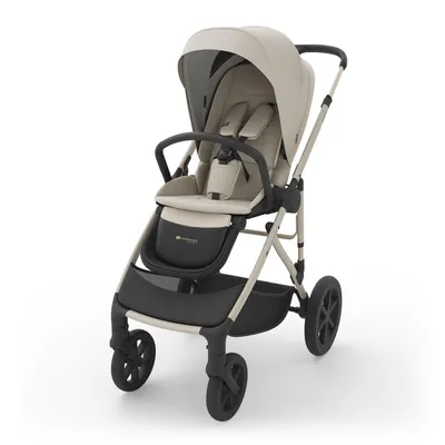 Produktbild von Kinderkraft PRIME 3 2-in-1 Kinderwagen Babywanne + Sportsitz, leicht, klappbar mit Sitz, große Räder, Federung, bis 22 kg, inkl, Beige