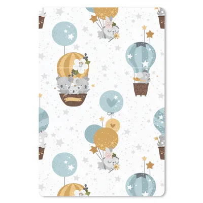 Produktbild von MuchoWow® Mauspad Mousepad Muster - Ballon - Tiere 40x60 cm - Mousepads - Maus Mat - Pad - Mausunterlage - Schreibtisch Accesoire