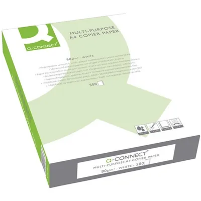 Zdjęcie produktu dla Q-Connect® KF01087 Papier do kopiowania ECF A4 80 g/m² 500 arkuszy
