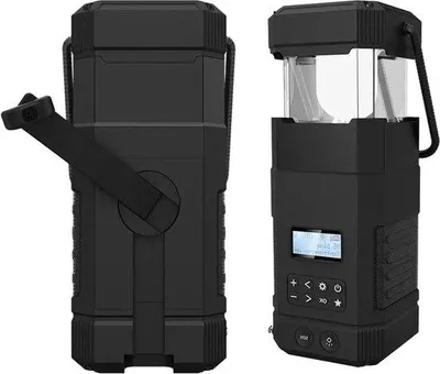 Immagine prodotto di Lampada solare ricaricabile con radio DAB e altoparlante Bluetooth, impermeabile