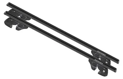 Obrázek produktu pro Menabo Sherman Black | Střešní nosič pro Hyundai - HB20 2012+ - Hliník - Délka 120 cm - Nosnost 90 kg - Balení 2 kusy