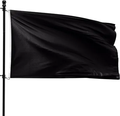Immagine prodotto di Bandiera nera, 90 x 150 cm, adatta per l'asta