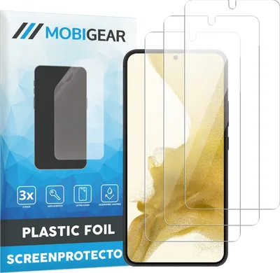Produktbild von Mobigear  Samsung Galaxy S22 Plus Displayschutz Schutzfolie - Hüllenfreundlich (3er Pack)