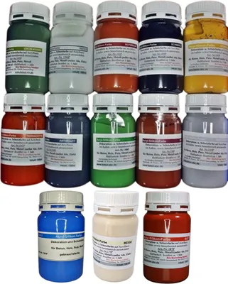 Produktbild von 13 Farbtöne je 100 ml Acrylsilikon