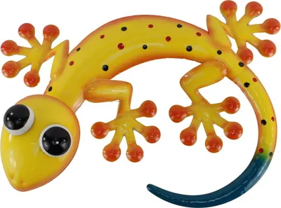 Produktbild von Gecko Deko Lurch Eidechse Wanddeko Wandbild Salamander Echse Drache Skulptur