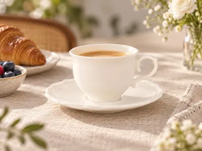 Immagine prodotto di Bonna Nicole - Tazze da espresso e piattini - 90 cc - Porcellana - Set da 6 pezzi