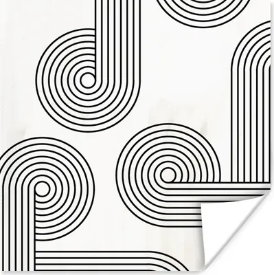 Produktbild von MuchoWow® Poster Kunst - Abstrakt - Kreis 75x75 cm - Wand Dekoration