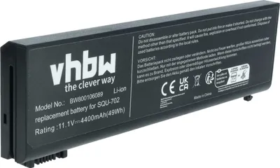 Produktbild von vhbw Akku kompatibel mit Packard Bell EasyNote MZ35-U-005, MZ35-V-013, MZ35-V-009, MZ35-V-060, MZ35-V-036 Notebook (4400 mAh, 11,1 V, Li-Ion)