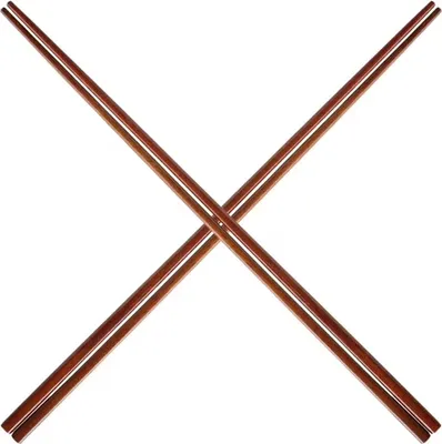 Produktbild von Kochstäbchen, lang, japanisch, 2 Paar rutschfeste Kochstäbchen, lange Holzstäbchen, Hot Pot-Essstäbchen