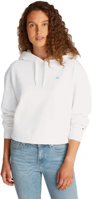 Produktbild von Tommy Hilfiger Damen Hoodie Contrast Flag Regular Fit, Weiß (Ecru), L